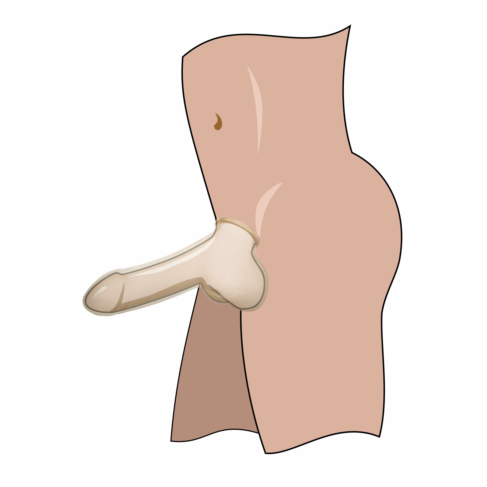 Toylie Latex Penis Sheath XS - Shaft Length 10cm, SEMI-Transparent