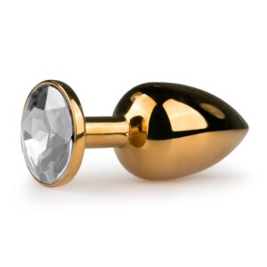 Analplug mit Zierstein - Goldfarbig - Easytoys Anal Collection