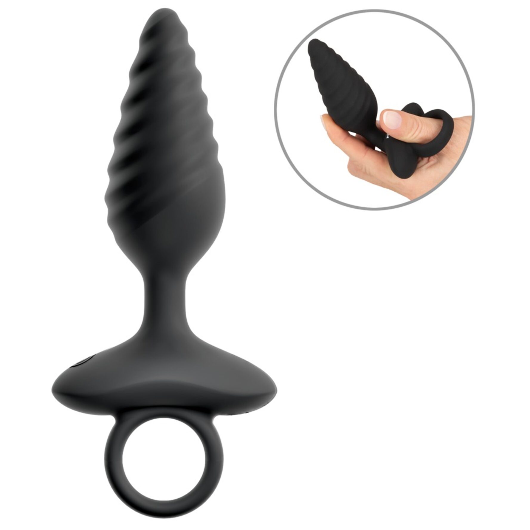 Flexible Butt Plug Twisted Design with Vibrations – ANOS