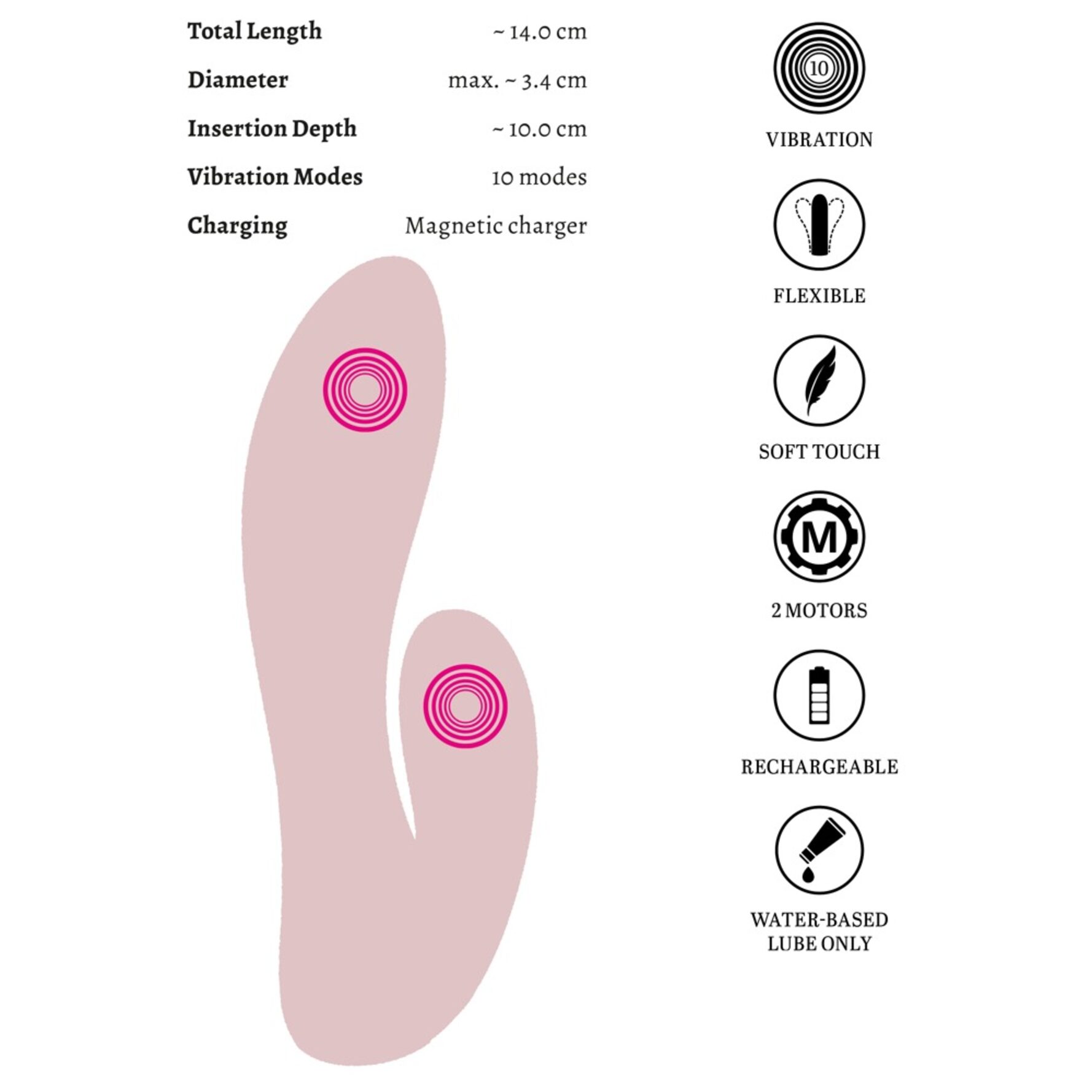 Mini Vibrator CERYA - beau coeur