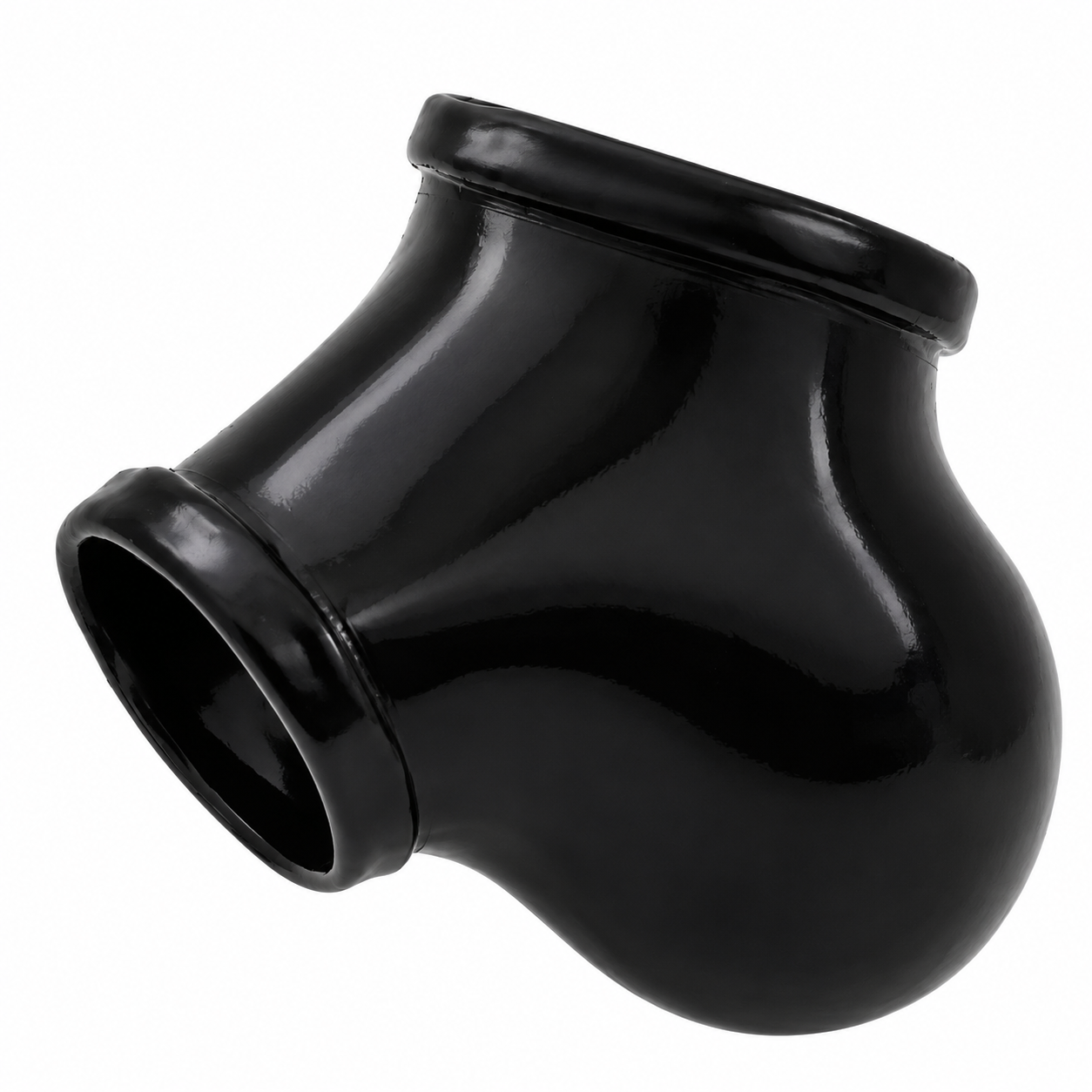 TOYLIE Latex-Penishülle BEN M mit integriertem Penisring - Schwarz
