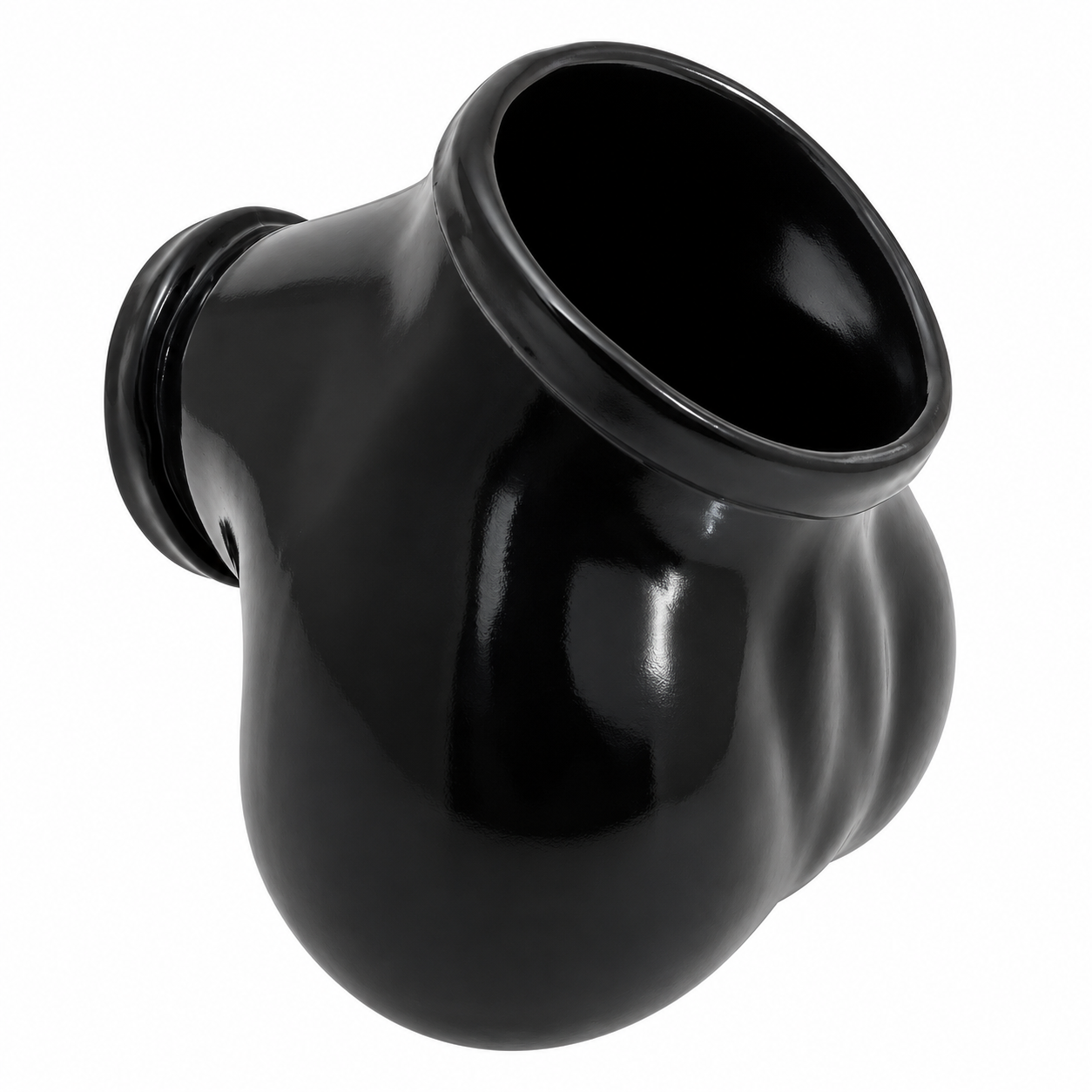 TOYLIE Latex-Penishülle BEN M mit integriertem Penisring - Schwarz