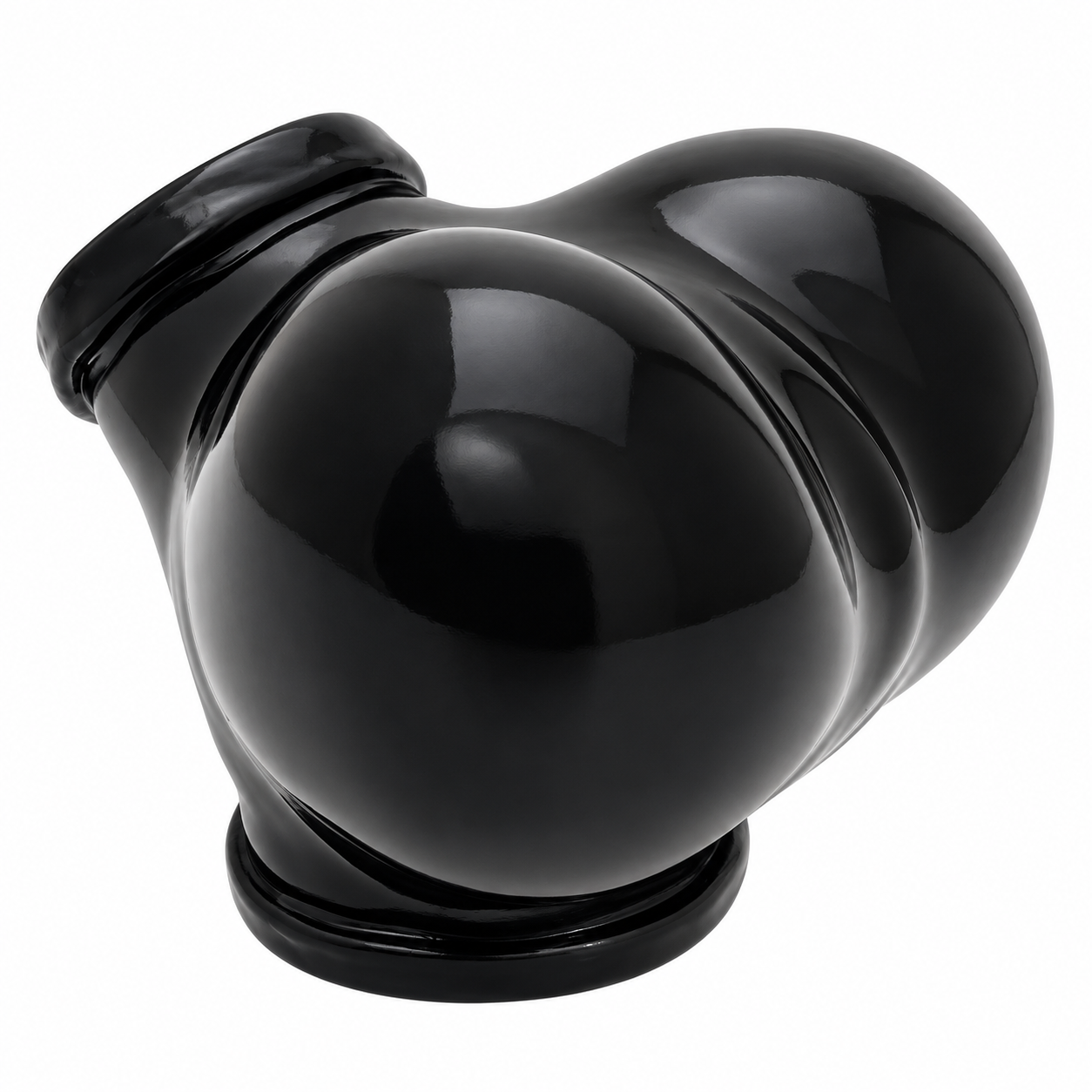 TOYLIE Latex-Penishülle BEN M mit integriertem Penisring - Schwarz